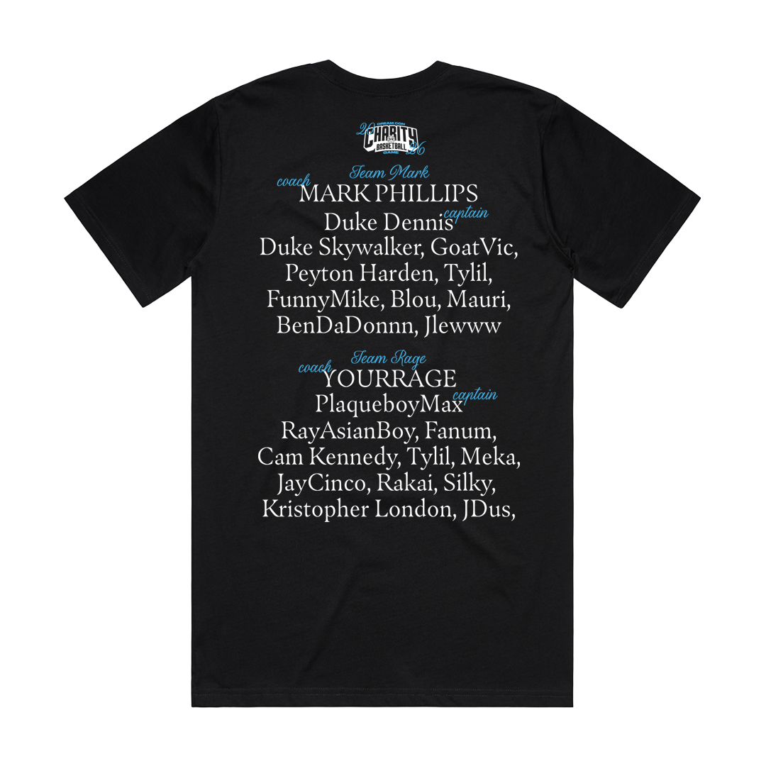 Charity Game Tee - Black